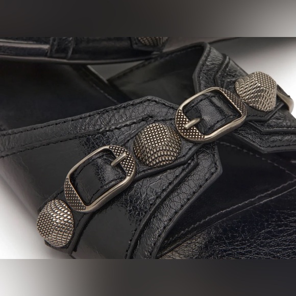 NIB Balenciaga Cagole Black Sandal size 37 - Picture 6 of 16